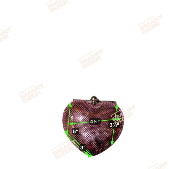 Whiting and Davis Gorgeous ๐ Pink Heart-Shaped Crossbody Bag - Picture 6 of 7